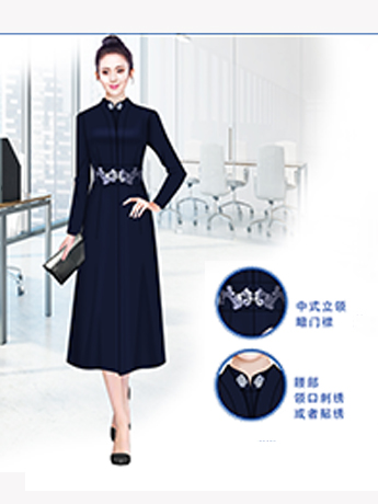 大衣定制，高端時(shí)尚女士大衣定制，高級(jí)藍(lán)色女士大衣